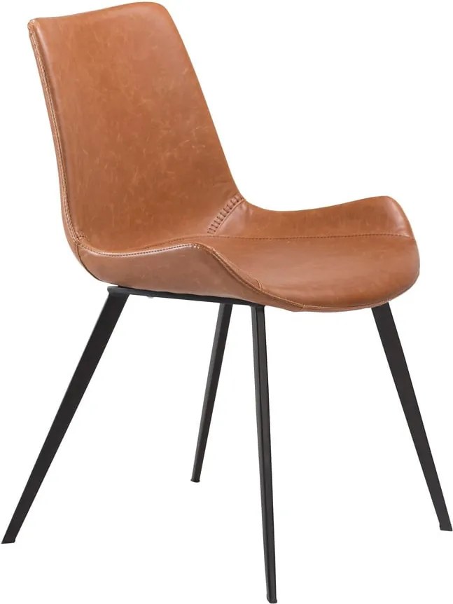 Hnedá jedálenská stolička z eko kože DAN–FORM Denmark Hype