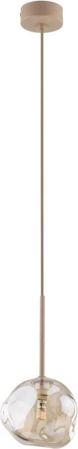 Závesný luster na lanku LAVA 1xG9/8W/230V béžová/dymová béžová