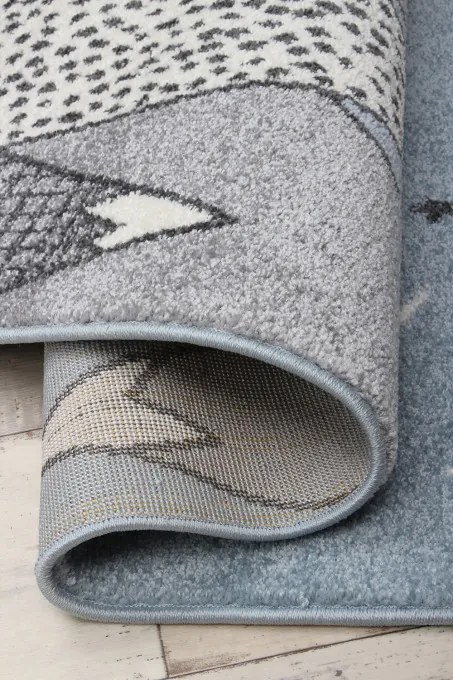 Detský koberec Kiddy D657A modrý