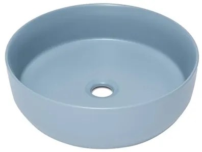 Umývadlo na dosku SAT Infinitio 39x39 cm tmavě modrá mat bez otvoru pre batériu, bez prepadu SATINF3939DBLM