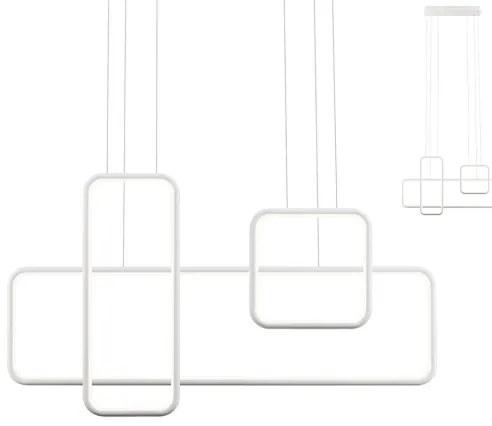 Redo 01-2099 - LED stmievateľný luster na lankách THAI LED/86W/230V biely