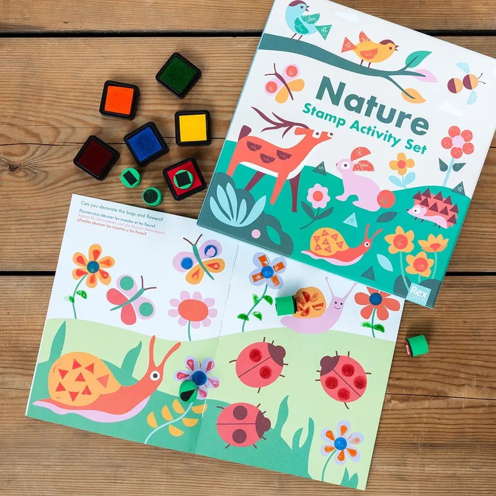 Kreatívna súprava Stamp Activity Set Nature – Rex London