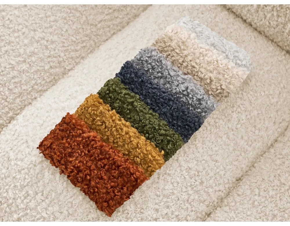 Béžová pohovka z textílie buklé 232 cm Hippolyte – Bobochic Paris