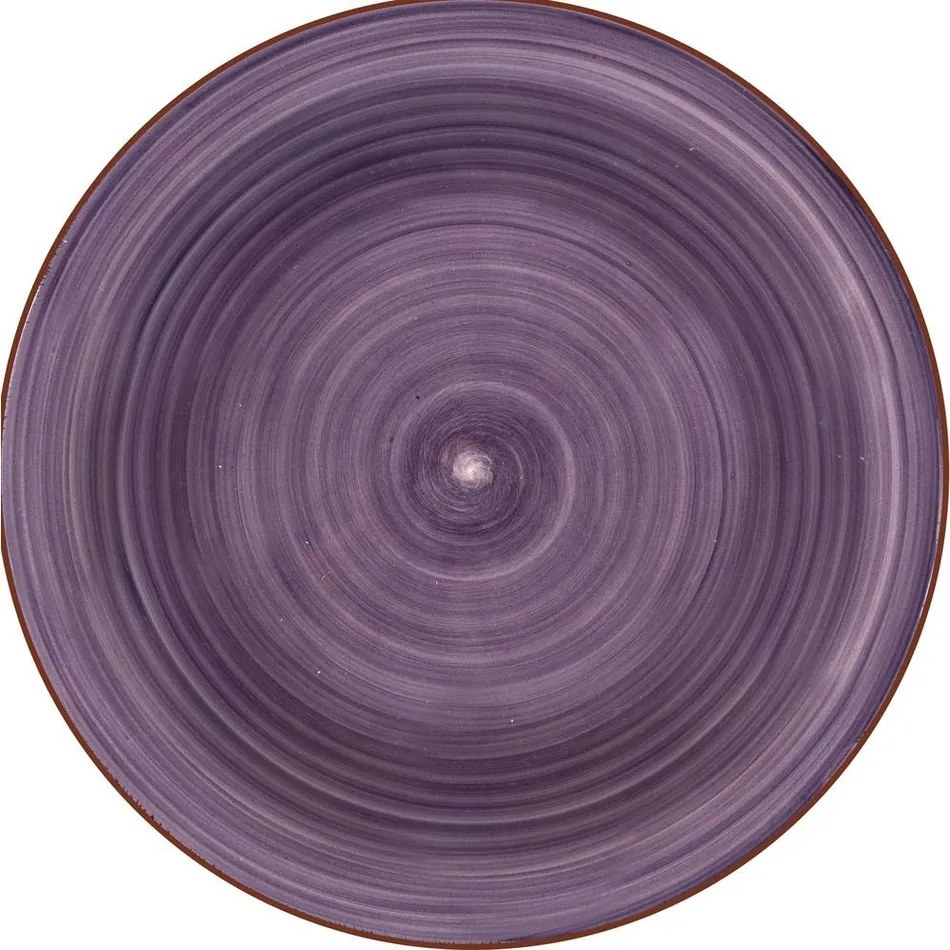 Lamart LT9096 keramický hlboký tanier Happy,priemer 21,5 cm, fialová