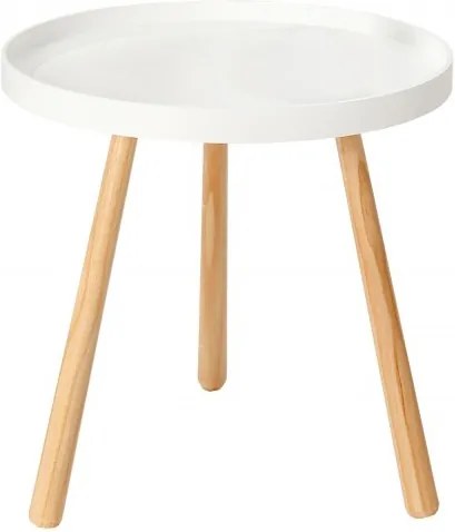 Odkládací stolek Fini 40 cm, bílá/borovice Sin:37159 CULTY HOME +