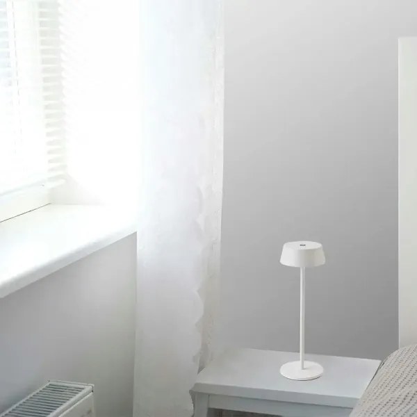 LED Vonkajšia stmievateľná dotyková dobíjacia stolná lampa LED/2W/5V IP54 biela