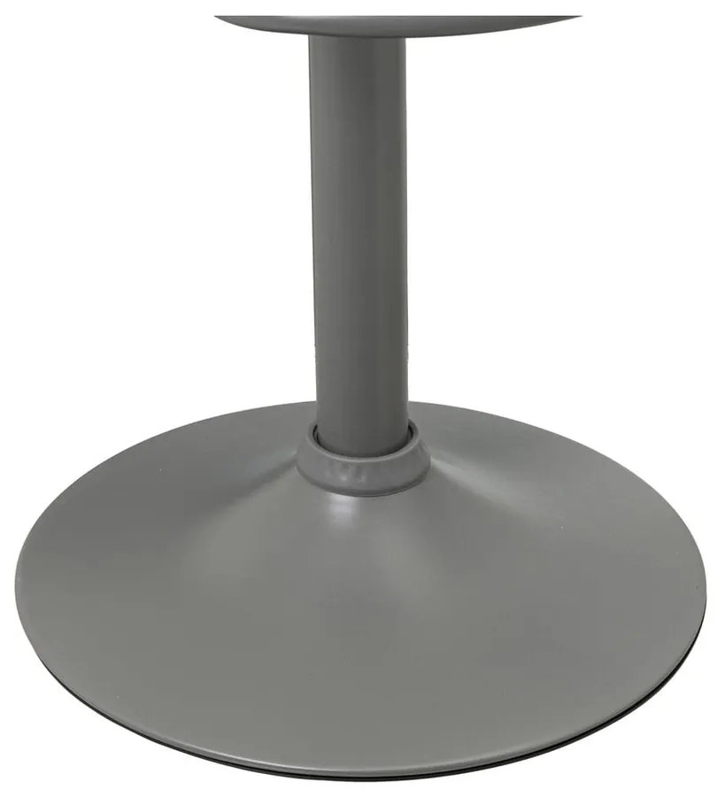 Sivé barové stoličky s nastaviteľnou výškou z imitácie kože v súprave 2 ks (výška sedadla 56,5 cm) – Casa Selección