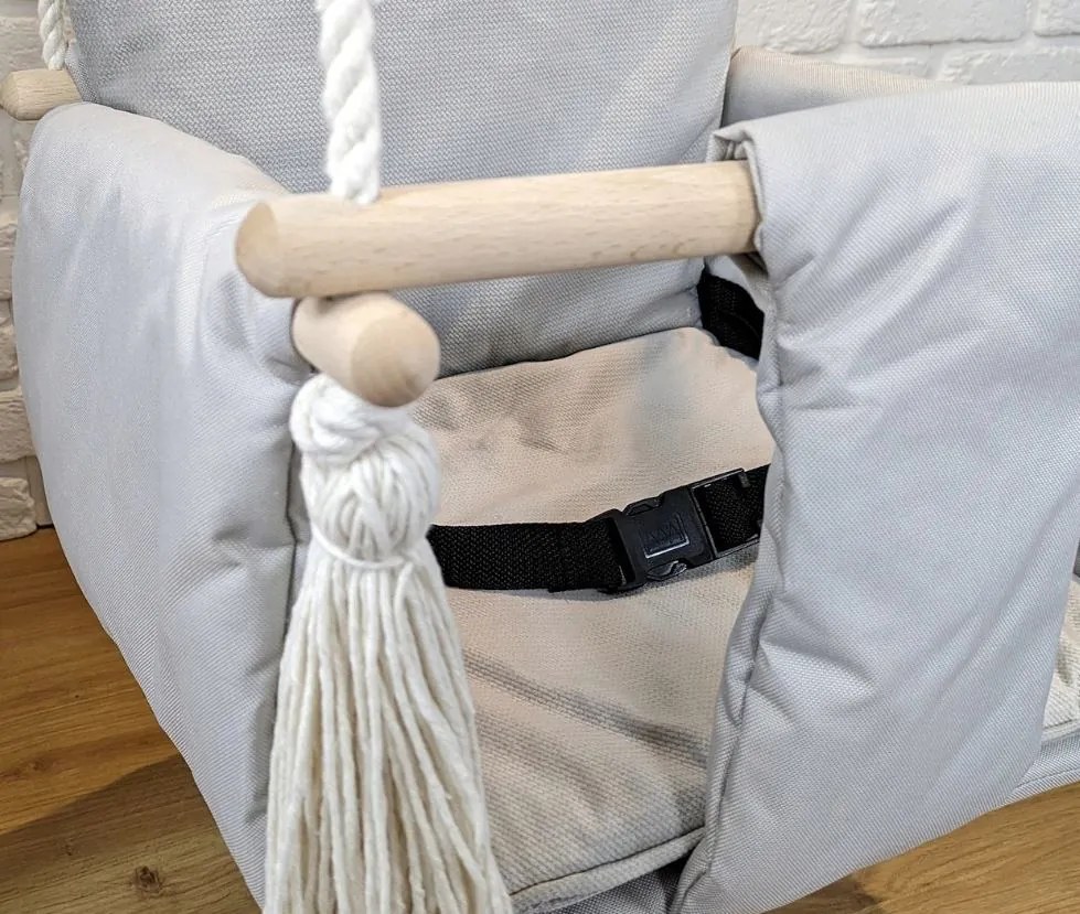 Detská hojdačka LULLABY - ŠEDÁ