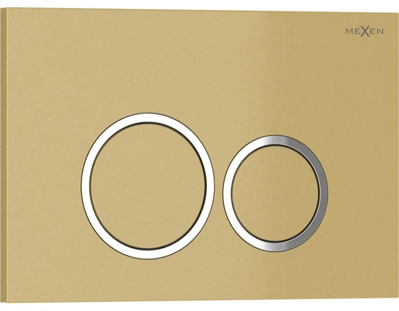 Mexen Tex 01, splachovacie tlačidlo, zlatá, 6101-06