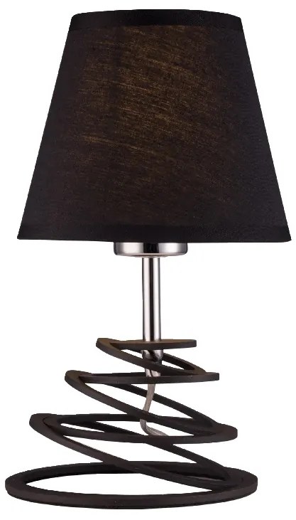 ACA DECOR Stolová lampa LAGOS max. 60W/E27/230V/IP20, čierna