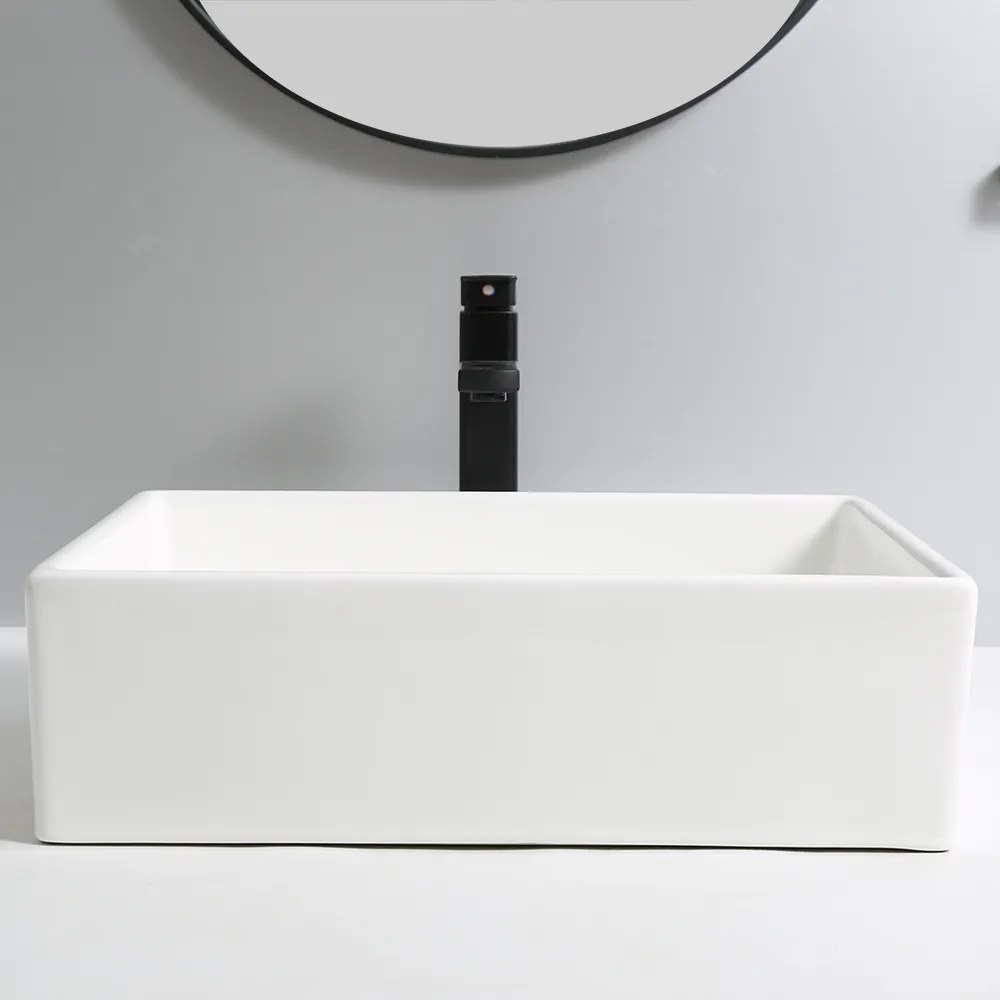 Erga Elsa, umývadlo na dosku 500x395x140 mm, biela lesklá, ERG-V03-9506-WH
