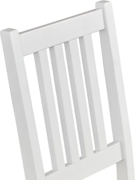 Jedálenská stolička Bono, biela/béžová látka