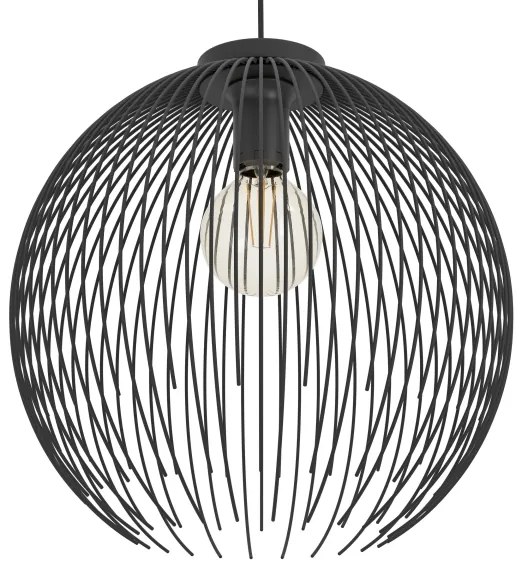 Eglo 901002 - Luster na lanku VENEZUELA 1xE27/40W/230V čierna