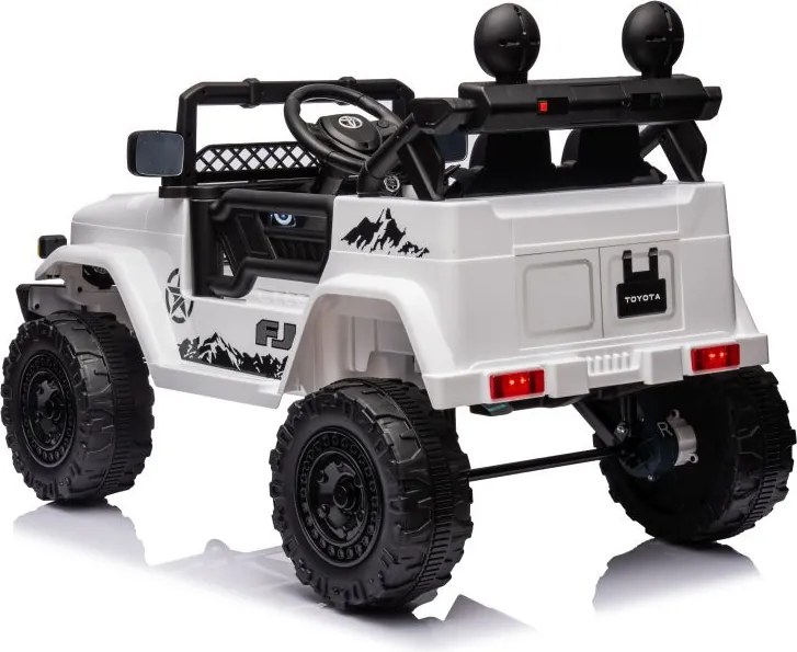 LEAN CARS Elektrické autíčko Toyota FJ 4x4 biele