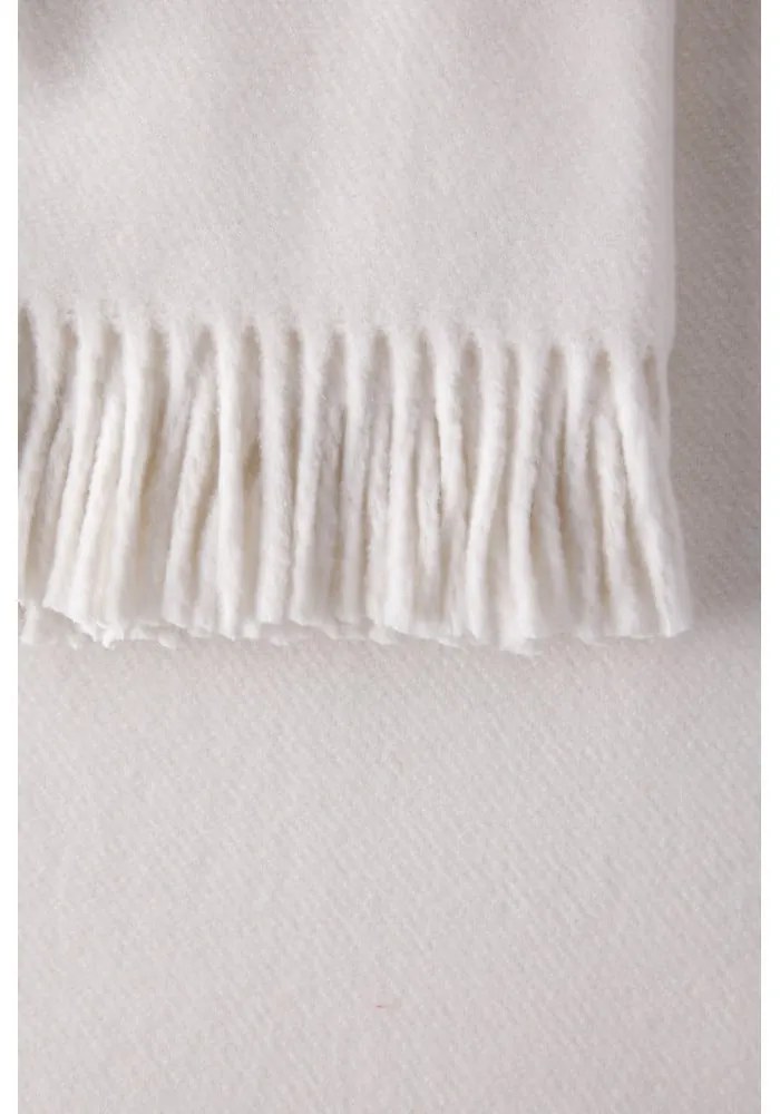 Krémovobiela deka s podielom bavlny Euromant Basics, 140 × 180 cm