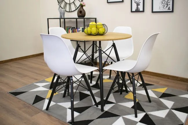 Okrúhly stôl TODI 80 cm dub