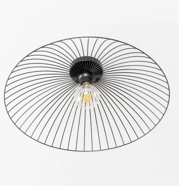 Brilagi - LED prisadený luster CERIA WIRE 1xE27/40W/230V pr. 60 cm čierna