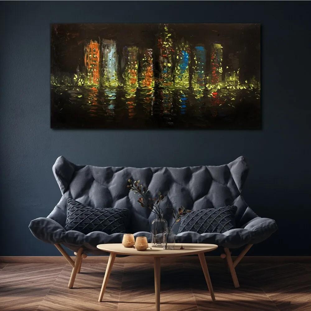 Obraz canvas Abstrakcie mestské svetla