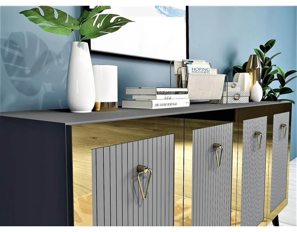 Skrinka Bare Anthracite and Gold