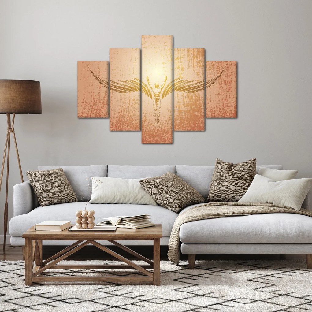 Obraz - Anjelská abstrakcia (150x105 cm)