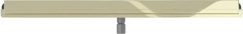 Mexen Flat nerezový sprchový žľab na stenu 120 cm vzor 2v1, zlatá, 1530120