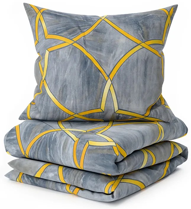 Obliečky z mikrovlákna RYNETH sivé Rozmer obliečky: 70 x 80 cm | 140 x 200 cm