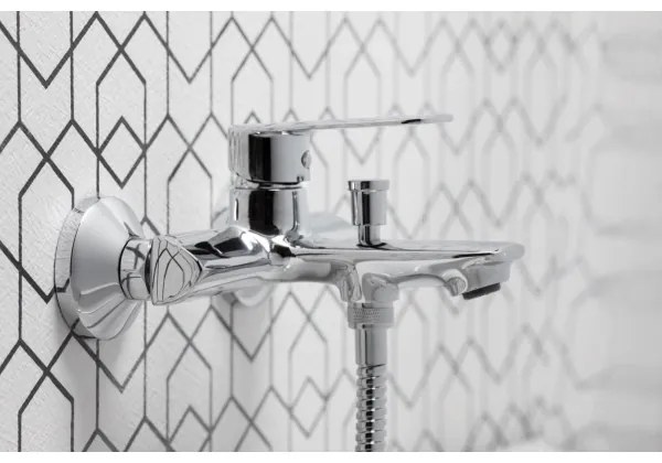 KFA Armatura 4424-510-00 - Vaňová sada s batériou AGAT lesklý chróm