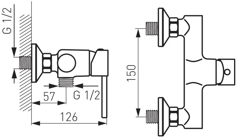 F-Design Flusso, sprchová batéria bez sprchovej sady, chróm lesklý, FD1-FLS-7-11