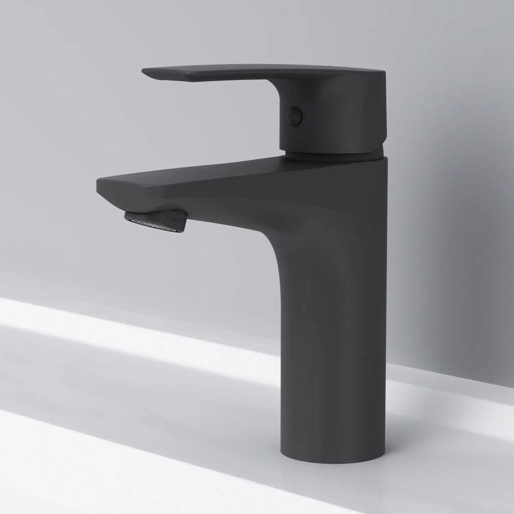 Umývadlová batéria AM.PM Gem FGA02122 jednopáková, čierna