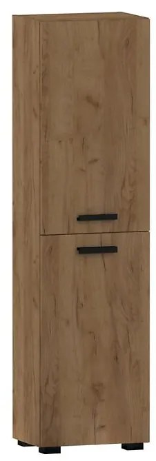 Vysoká skrinka do kúpeľne Plain 40 2D nohy Dub Craft