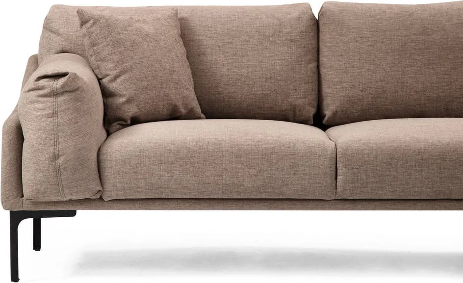 Béžová rohová pohovka Artie Leo, pravý roh