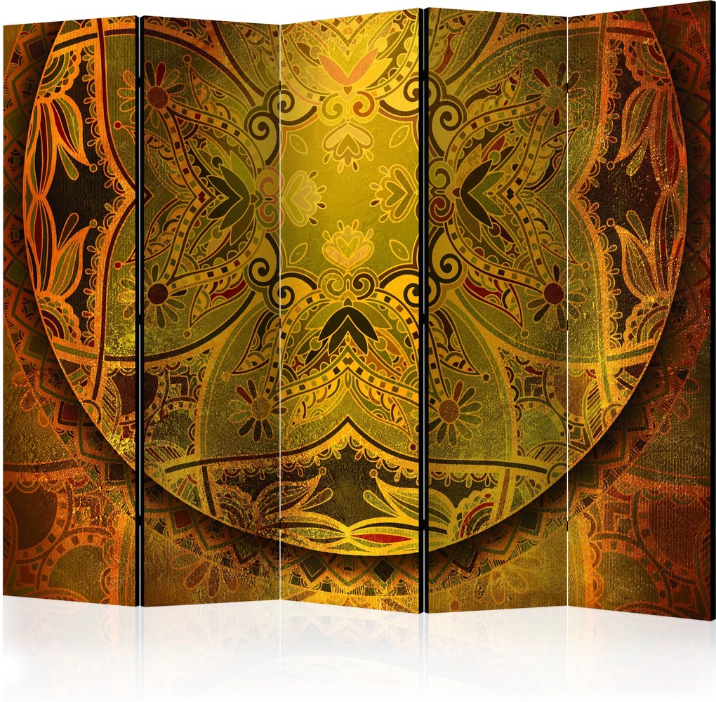 Paraván - Mandala: Golden Power II [Room Dividers] 225x172