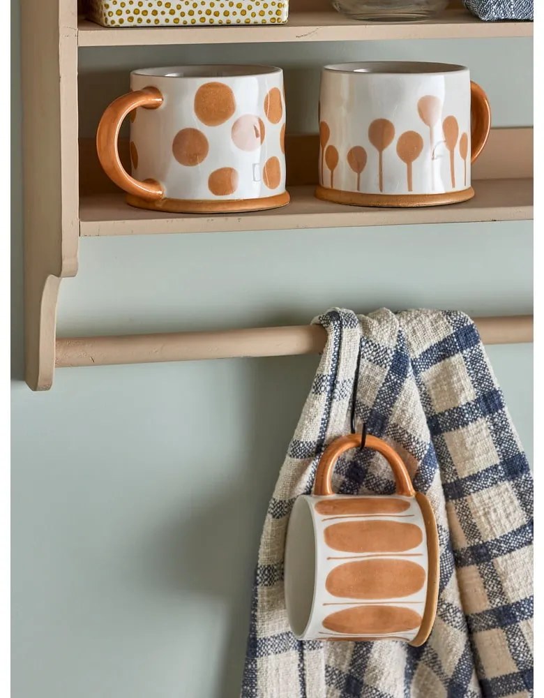 Okrovožlté hrnčeky z kameniny v súprave 3 ks 450 ml Linora – Bloomingville