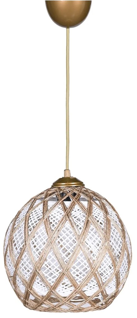 Závěsný lustr HM024 bílo-béžový