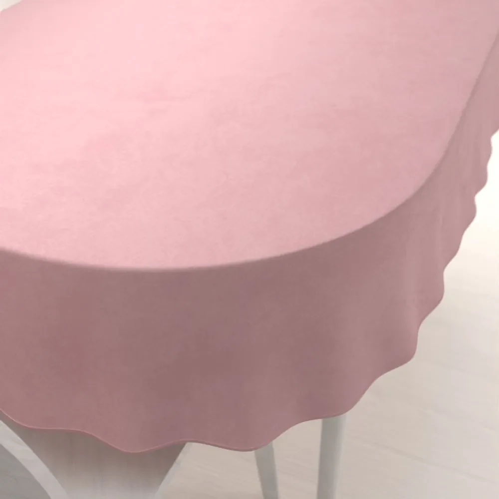 Biante Zamatový oválny obrus Velvet Prémium SVP-033 Staroružový 140x180 cm
