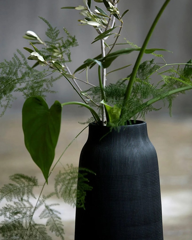 Váza gus čierna 35 cm MUZZA