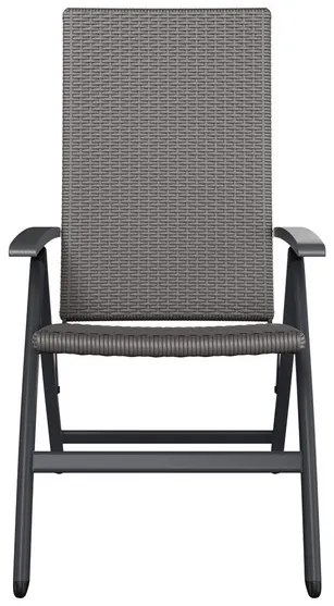 Livarno home Skladacie kreslo Valencia, sivé, 6 kusov  (800008979)