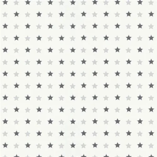 Vliesové tapety na stenu Freestyle 5408-10, rozmer 10,05 m x 0,53 cm, hviezdičky sivo-čierne na bielom podklade, Erismann