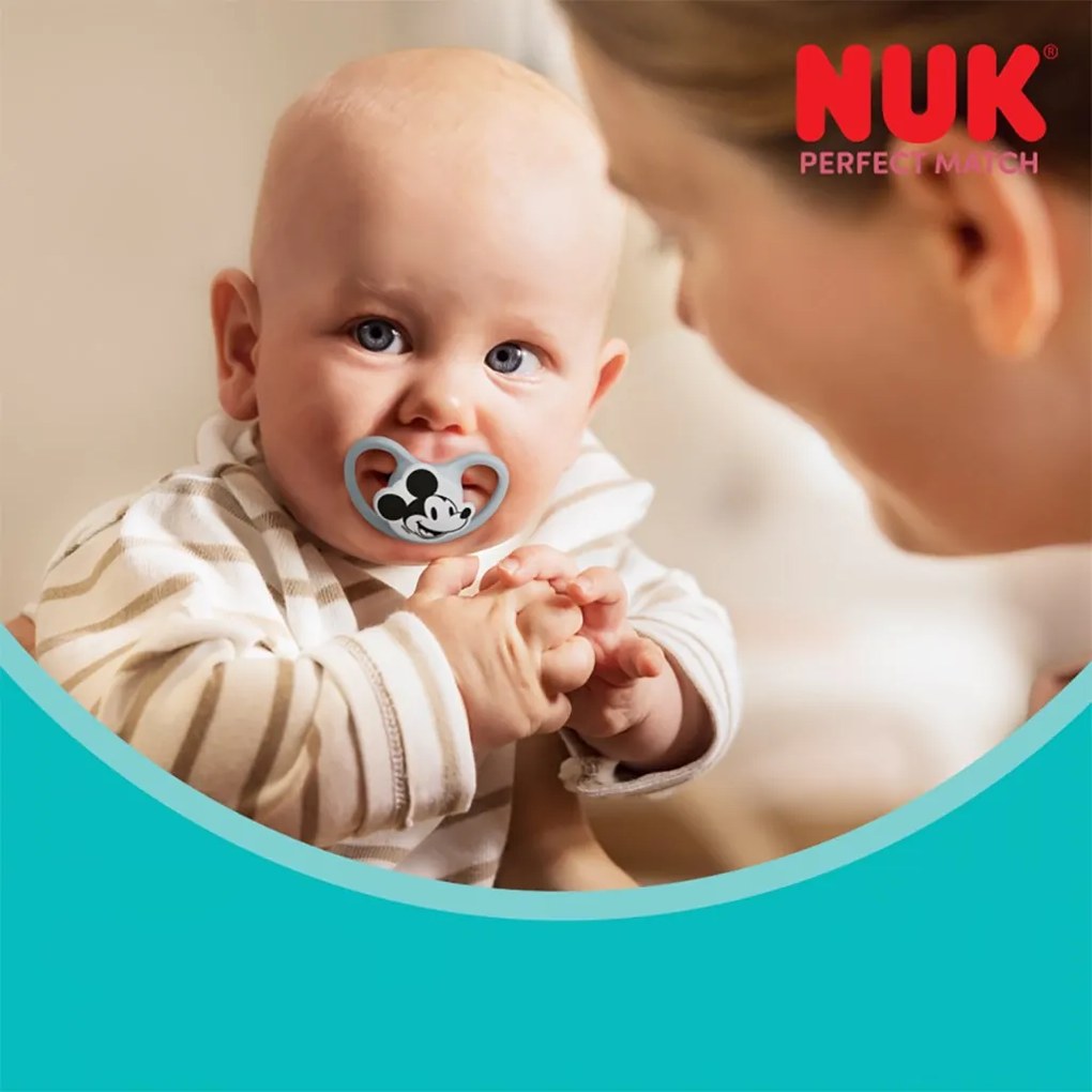 Cumlík NUK Perfect Match Air Disney Mickey Mouse 6-18 mesiacov red