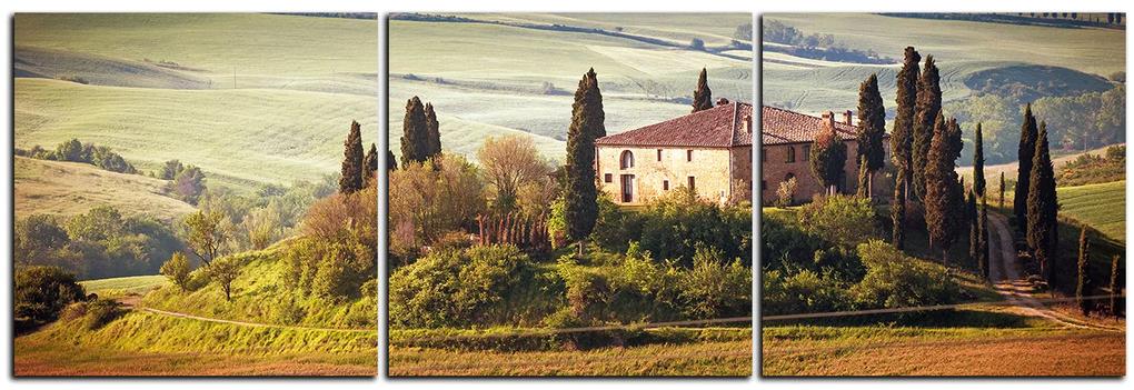 Obraz na plátne - Talianská venkovská krajina - panoráma 5156B (120x40 cm)