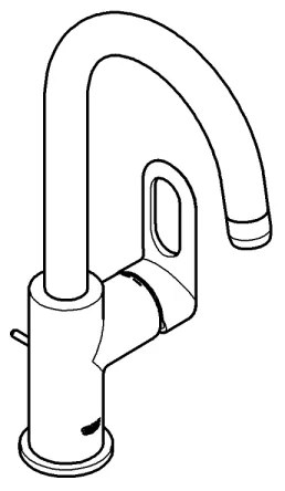 GROHE 23091000 - Umývadlová batéria BAULOOP 310 mm, lesklý chróm