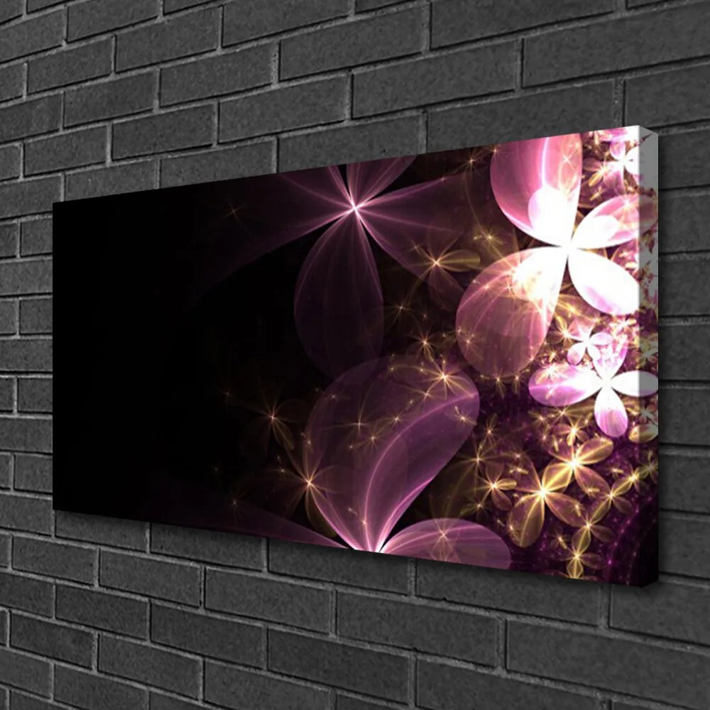 Obraz Canvas Abstrakcie kvety umenie 120x60 cm