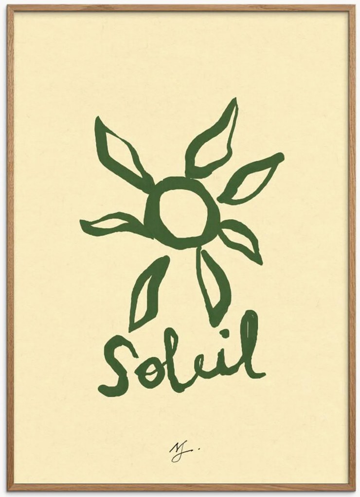 Nástenná dekorácia v ráme Soleil Vert