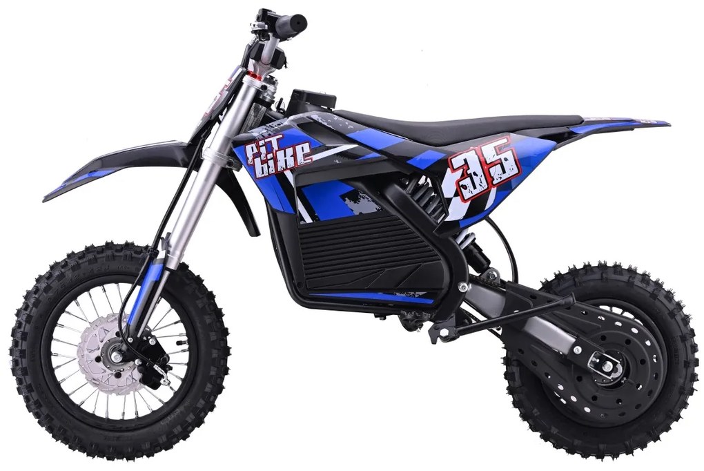 Elektrický detský PIT BIKE s batériovým motorom - modrý