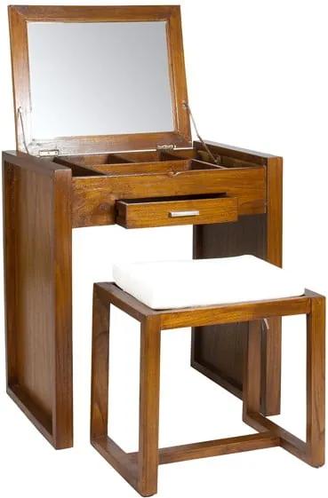 Toaletný stolík so stoličkou z dreva mindi Santiago Pons Ohio