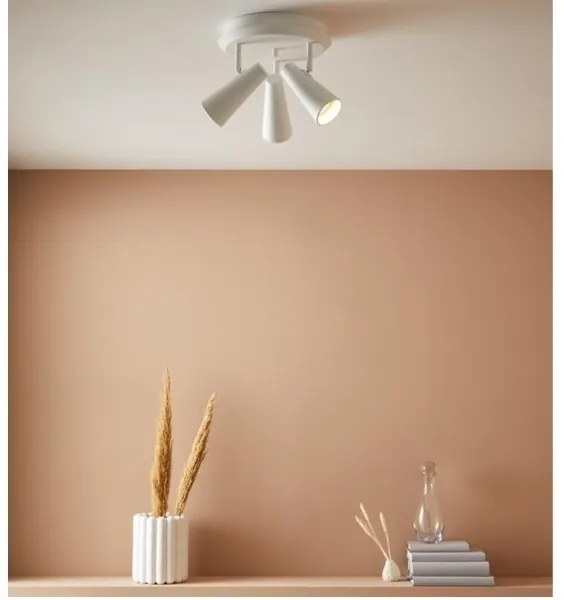 Markslöjd 108203 - Bodové svietidlo CREST 3xGU10/7W/230V biela