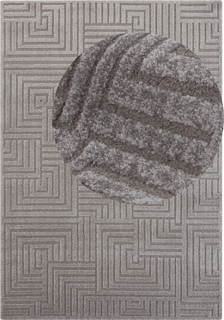 ELLE Decoration, AKCIA: 160x230 cm Kusový koberec New York 105092 Grey, šedá, obývacia izba