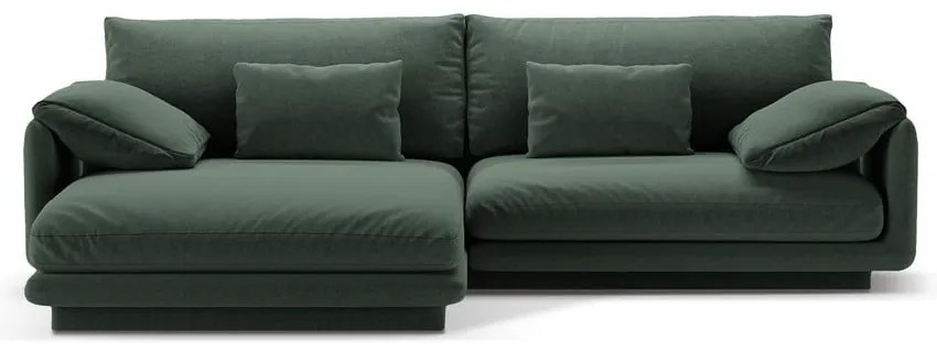 Tmavozelená rohová pohovka (ľavý roh) Torino – Micadoni Home