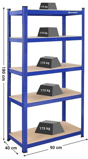 Súprava 2 regálov GLR80BU
