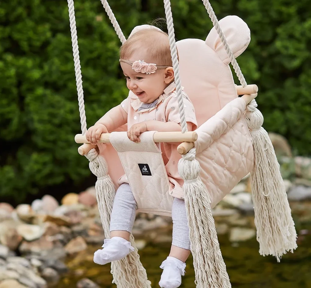 Interiérová hojdačka VelvetSwing, Rose